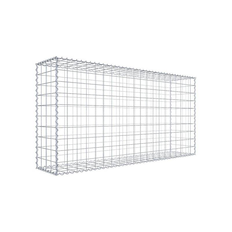 Gabione 200 cm x 100 cm x 40 cm (L x H x T), Maschenweite 10 cm x 10 cm, Spirale