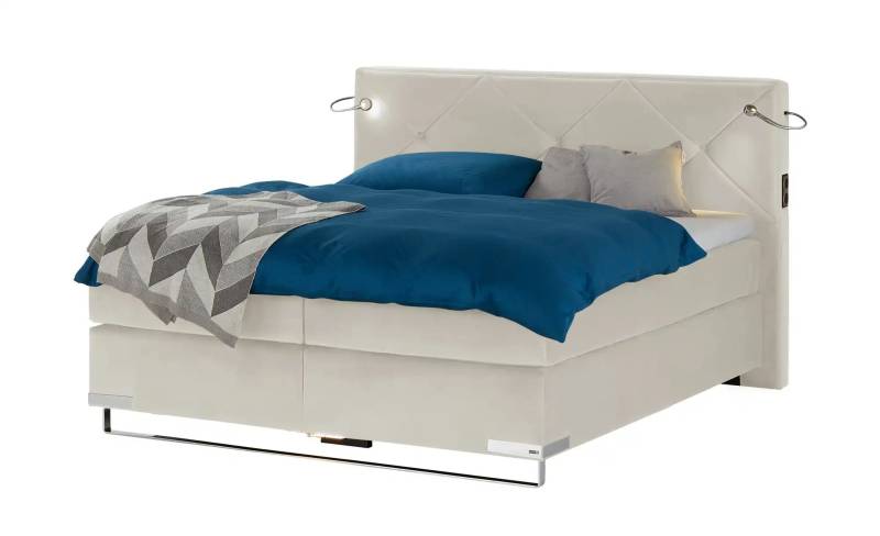 Musterring Boxspringbett Premiumversion Dubai ¦ creme ¦ Maße (cm): B: 217 H: 124 Betten > Boxspringbetten > Boxspringbetten 200x200 - Höffner