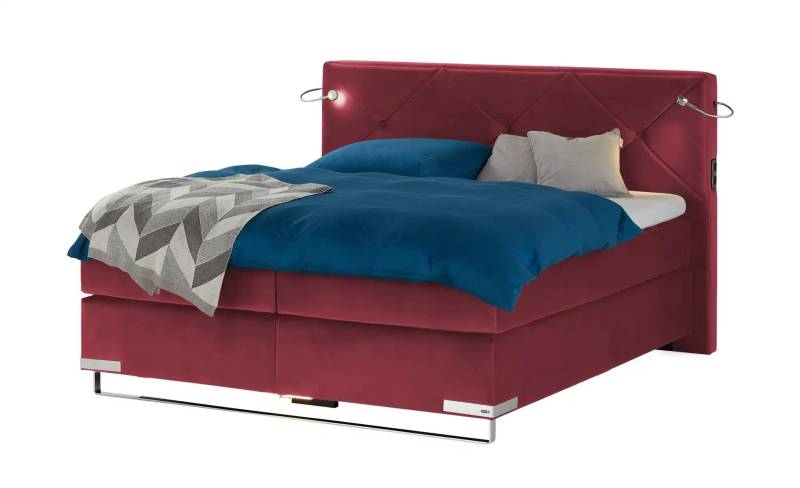 Musterring Boxspringbett Premiumversion Dubai ¦ rot ¦ Maße (cm): B: 197 H: 124 Betten > Boxspringbetten - Möbel Kraft