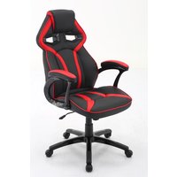 Gamer Stuhl höhenverstellbar FM-2215 von FEMO Schwarz / Rot