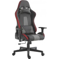 Gaming Stuhl Racer Bürostuhl inkl LED RGB Beleuchtung RENO von Intra direct Schwarz / Grau
