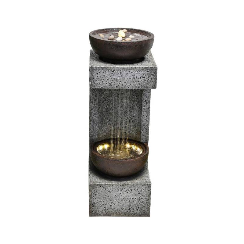 Gardenson GARTENBRUNNEN Grau, Schwarz