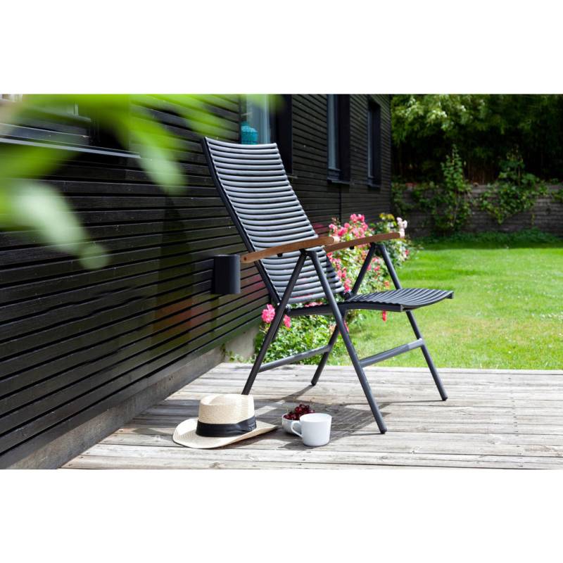 Gardenson GARTENSTUHL Anthrazit, Schwarz, Teak Gardenson GARTENSTUHL Anthrazit, Schwarz, Teak