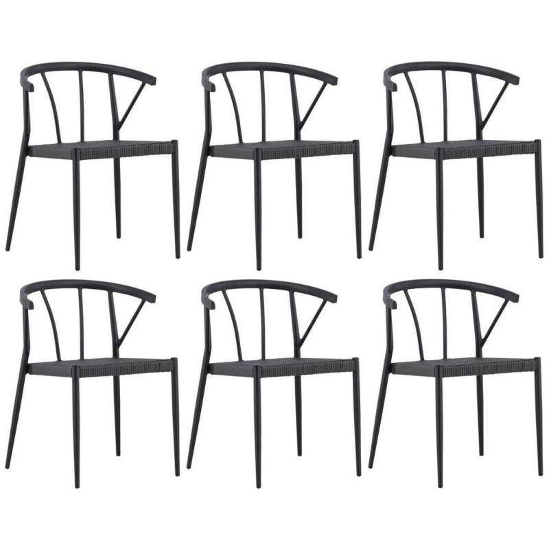 Gardenson GARTENSTUHL-SET Schwarz