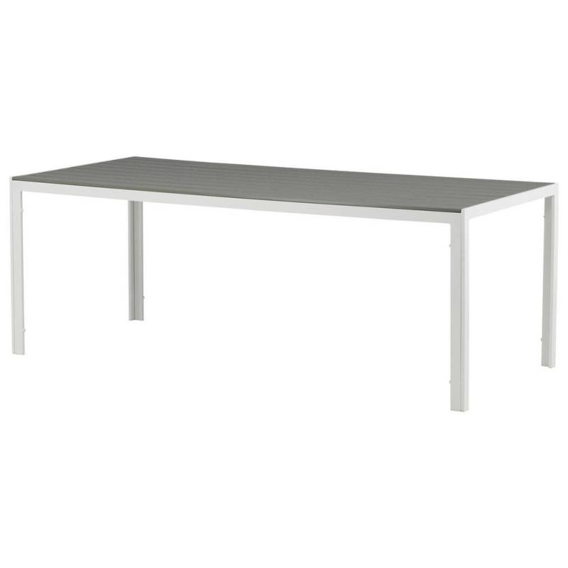 Gardenson GARTENTISCH Grau, Weiß