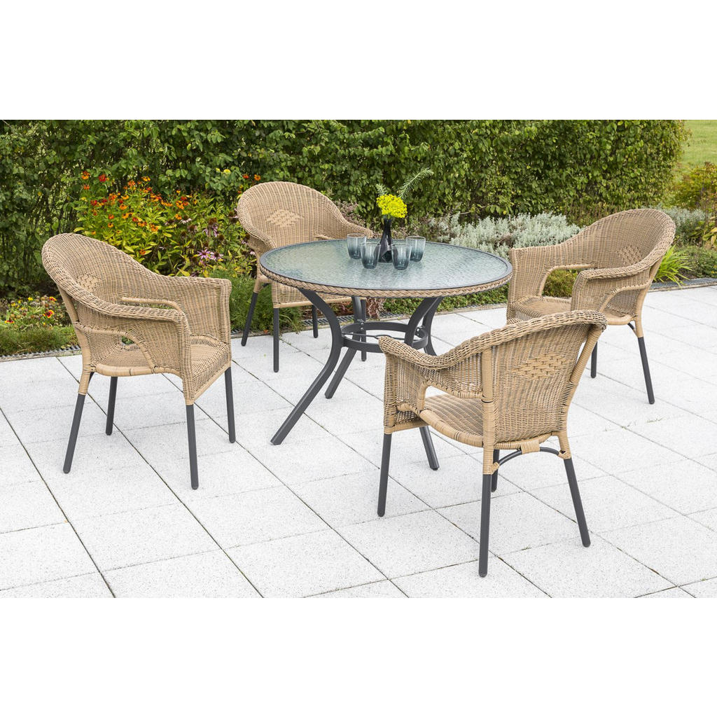 Gardenson GARTENTISCH Graphit, Natur Gardenson GARTENTISCH Graphit, Natur