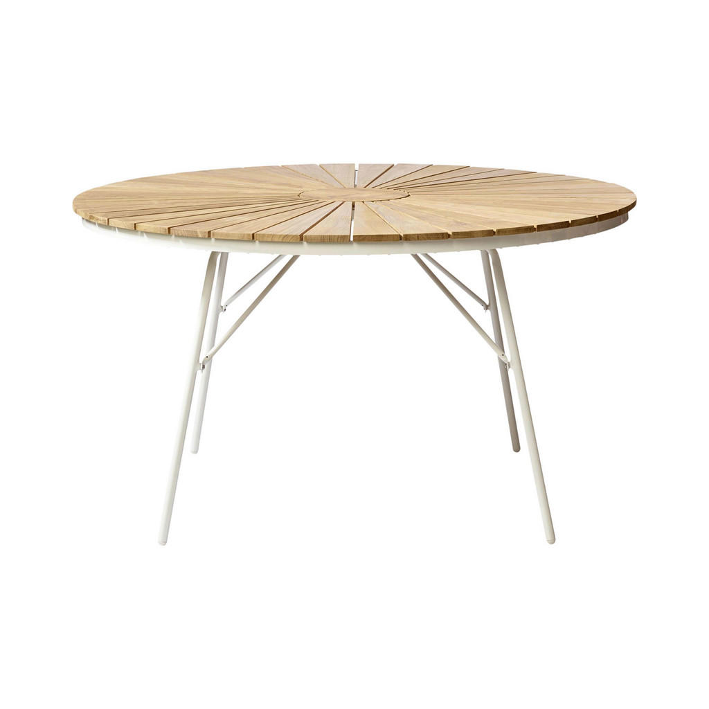 Gardenson GARTENTISCH Teak, Weiß Hochglanz Gardenson GARTENTISCH Teak, Weiß Hochglanz
