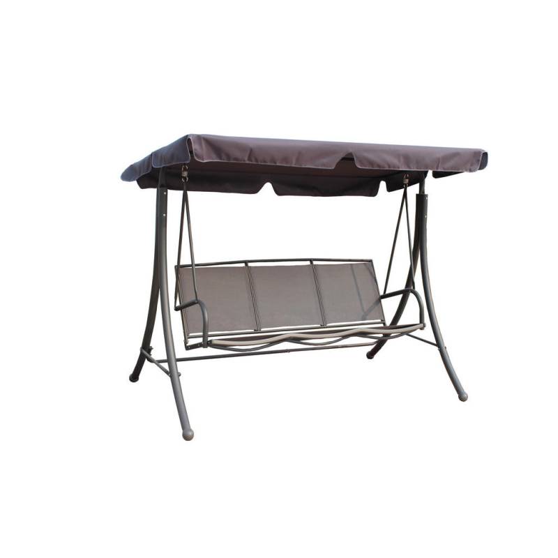 Gardenson HOLLYWOODSCHAUKEL Grau, Schwarz