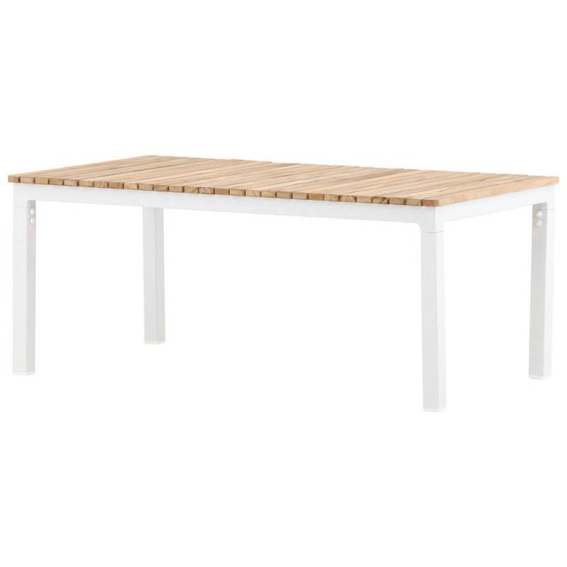 Gardenson LOUNGETISCH Weiß, Teak