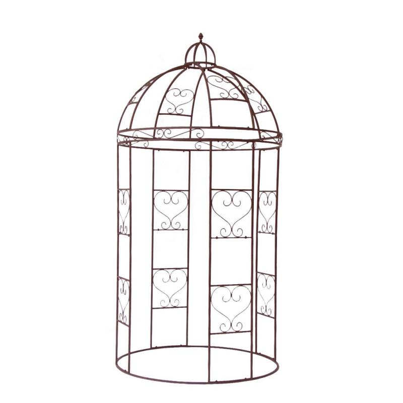 Gardenson Rosenbogen, Rost, Metall, 150x300x150 cm, Gartenzubehör, Gartendeko von Gardenson