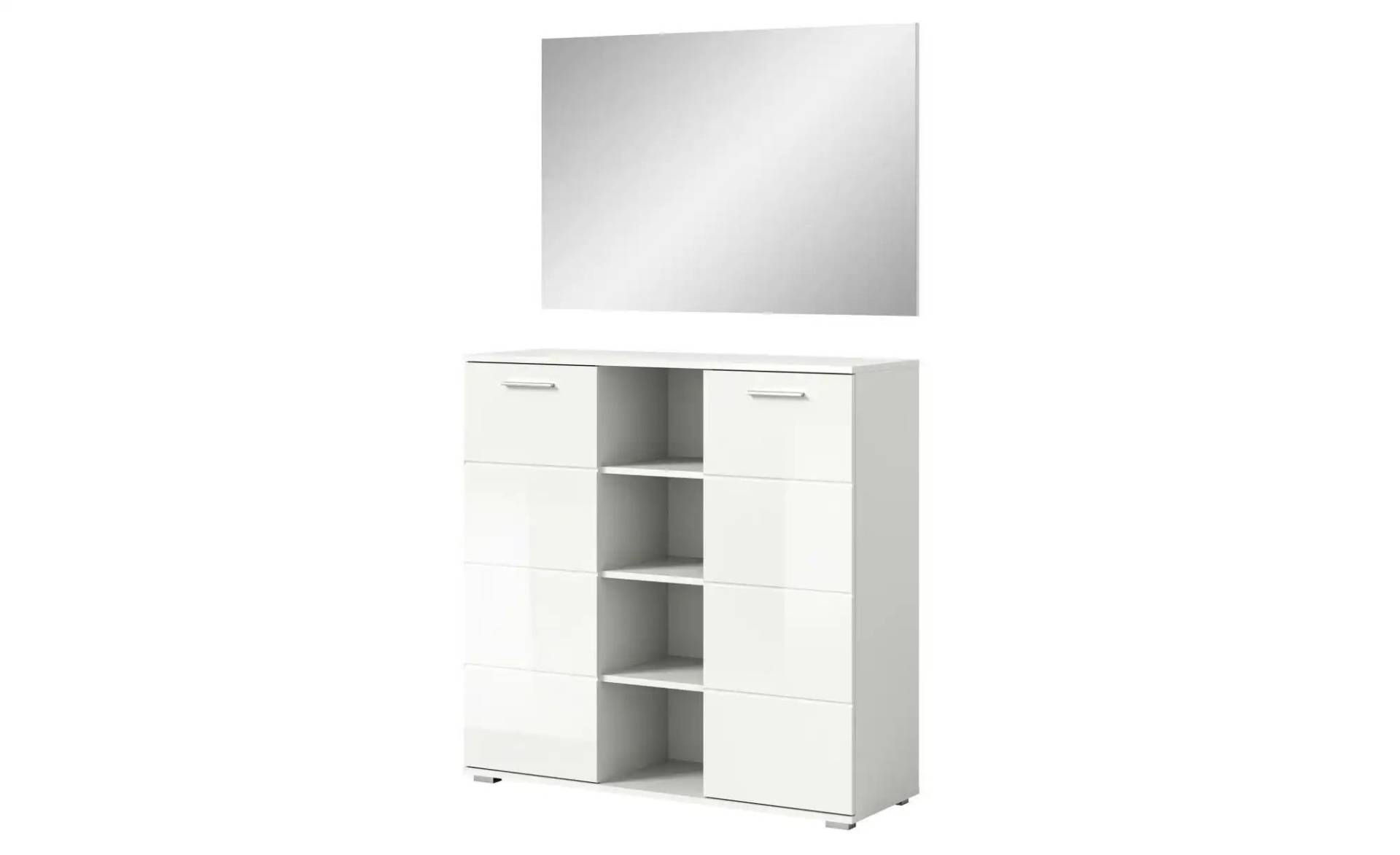 Garderobenset   ¦ weiß ¦ Maße (cm): B: 110 H: 191 Garderoben & Kleiderstangen > Garderoben - Möbel Kraft