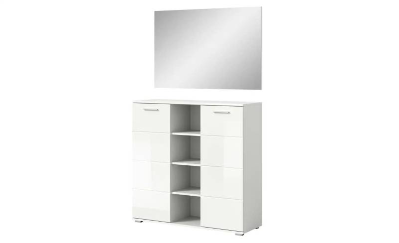 Garderobenset   ¦ weiß ¦ Maße (cm): B: 110 H: 191 Garderoben & Kleiderstangen > Garderoben - Möbel Kraft
