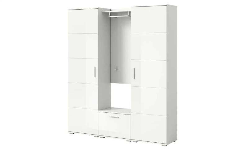 Garderobenset   ¦ weiß ¦ Maße (cm): B: 165 H: 191 Garderoben & Kleiderstangen > Garderobensysteme - Höffner