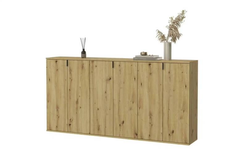 Garderobenkombination   ¦ holzfarben ¦ Maße (cm): B: 183 H: 99 T: 34.0 Garderoben & Kleiderstangen > Garderoben - Möbel Kraft