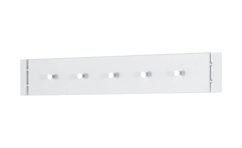 Garderobenleiste  Luce ¦ weiß ¦ MDF-Platte ¦ Maße (cm): B: 90 H: 15 T: 3.0 Garderoben & Kleiderstangen > Hakenleisten - Höffner