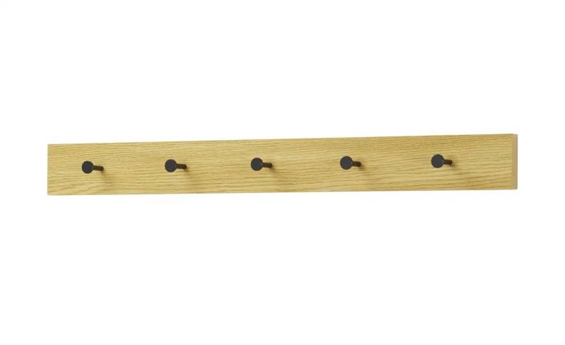 Garderobenleiste   ¦ holzfarben ¦ Holzwerkstoff ¦ Maße (cm): B: 80 H: 8 T: 6.5 Garderoben & Kleiderstangen > Hakenleisten - Möbel Kraft