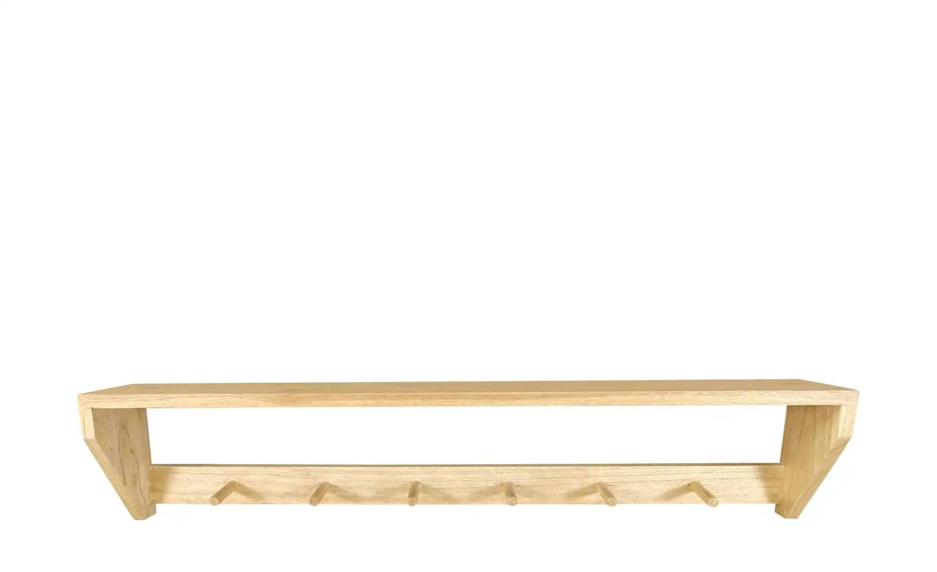 Garderobenleiste   ¦ holzfarben ¦ Massivholz ¦ Maße (cm): B: 100 H: 20 T: 15.0 Garderoben & Kleiderstangen > Hakenleisten - Möbel Kraft