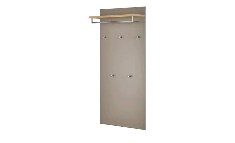 Garderobenpaneel  Duna ¦ beige ¦ Glas,Holzwerkstoff ¦ Maße (cm): B: 80 H: 170 T: 27.0 Garderoben & Kleiderstangen > Wandgarderoben - Höffner