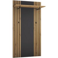 Garderobenpaneel Lagos Eiche Artisan Nachbildung anthrazit B/H/T: ca. 80x150x28 cm von XXXL