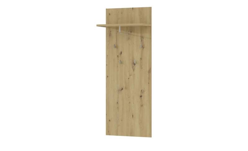Garderobenpaneel   ¦ holzfarben ¦ Holzwerkstoff,Metall ¦ Maße (cm): B: 59,9 H: 155,2 T: 27.3 Garderoben & Kleiderstangen > Wandgarderoben - Möbel Kraft