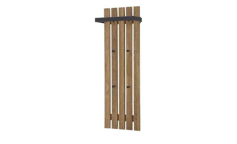 Garderobenpaneel   ¦ holzfarben ¦ Massivholz,Metall ¦ Maße (cm): B: 40 H: 120 T: 22.0 Garderoben & Kleiderstangen > Wandgarderoben - Möbel Kraft