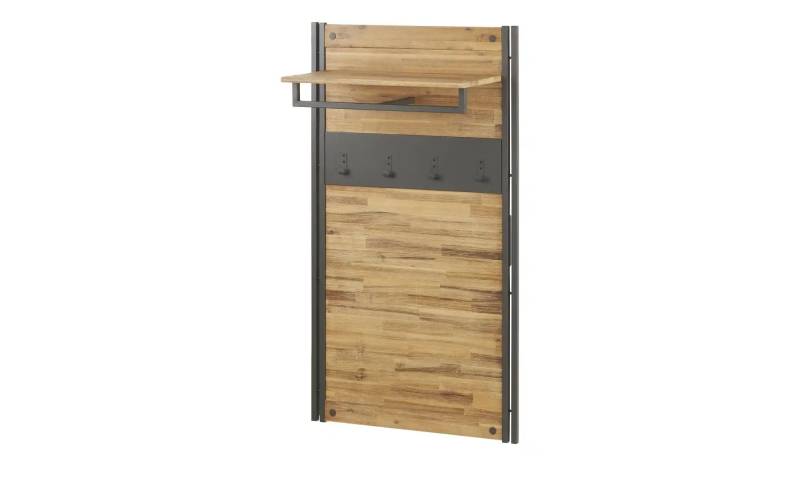 Garderobenpaneel   ¦ holzfarben ¦ Massivholz,Metall ¦ Maße (cm): B: 72 H: 130 T: 32.0 Garderoben & Kleiderstangen > Wandgarderoben - Möbel Kraft