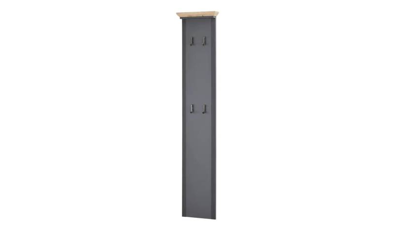 Garderobenpaneel mit 4 Haken   ¦ grau ¦ Holzwerkstoff foliert ¦ Maße (cm): B: 41 H: 195 T: 9.0 Garderoben & Kleiderstangen > Hakenleisten - Möbel Kraft