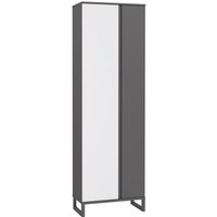 Garderobenschrank 2-trg QUAYLE von Forte Uni Wolfram Grau / Secret Grau Garderobenschrank 2-trg QUAYLE von Forte Uni Wolfram Grau / Secret Grau