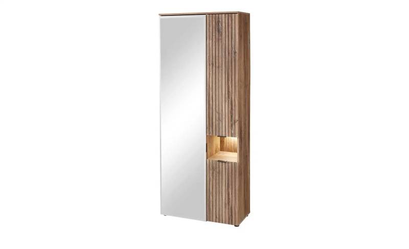 Primo Garderobenschrank    ¦ holzfarben ¦ Maße (cm): B: 82 H: 204 T: 38.0 Garderoben & Kleiderstangen > Garderobenschränke - Möbel Kraft