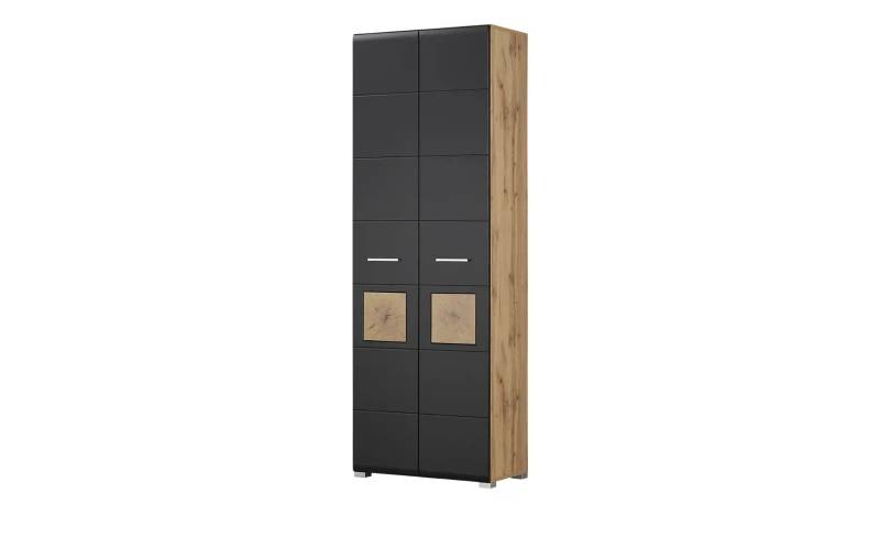 Garderobenschrank   ¦ schwarz ¦ Maße (cm): B: 70 H: 203 T: 40.0 Garderoben & Kleiderstangen > Garderobenschränke - Möbel Kraft