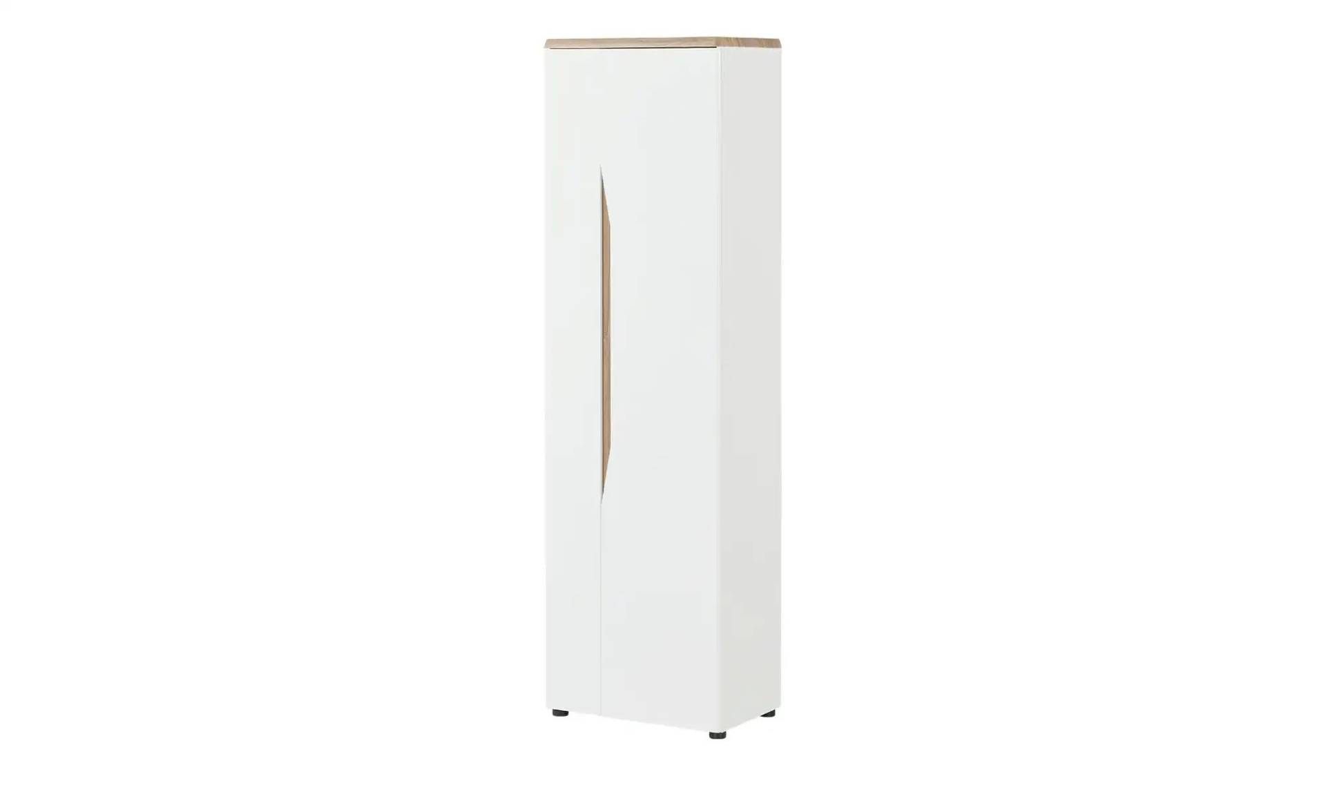 Garderobenschrank   ¦ weiß ¦ Maße (cm): B: 59 H: 199 T: 38.0 Garderoben & Kleiderstangen > Garderobenschränke - Möbel Kraft