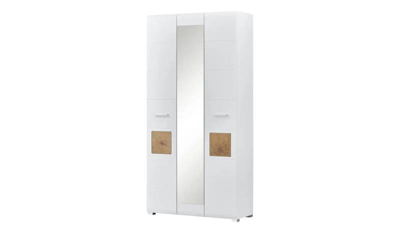 Garderobenschrank   ¦ weiß ¦ Maße (cm): B: 99 H: 203 T: 40.0 Garderoben & Kleiderstangen > Garderobenschränke - Möbel Kraft