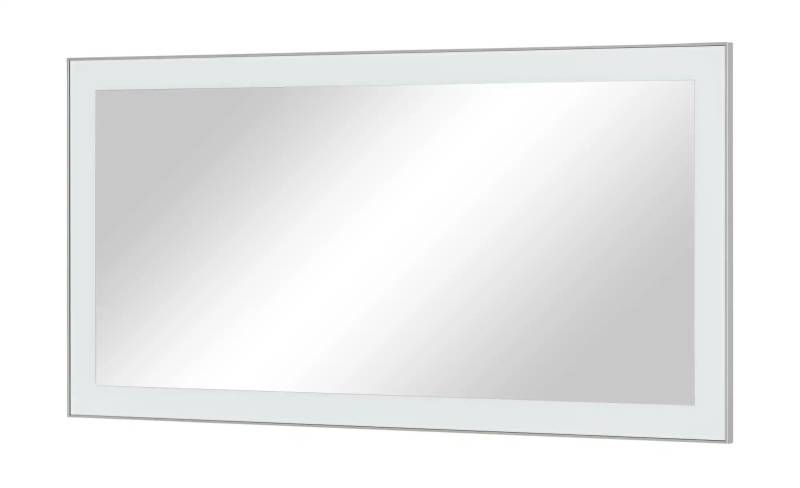 Spiegel 120 x 60 cm  ¦ weiß ¦ Glas,Aluminium,Holzwerkstoff ¦ Maße (cm): B: 120 H: 60 T: 3.0 Garderoben & Kleiderstangen > Garderoben Spiegel - Möbel Kraft