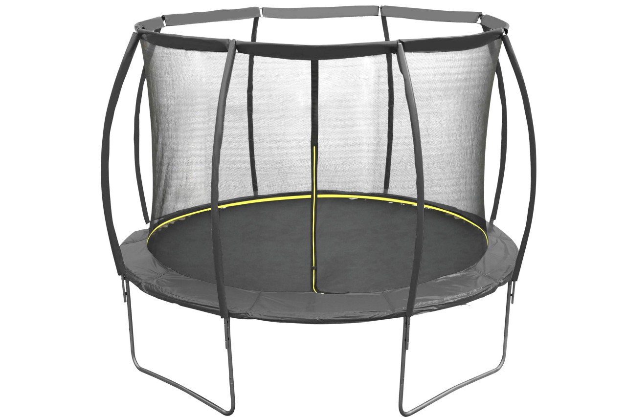 Garten Trampolin schwarz 305 cm 10 FT mit Sicherheitsnetz