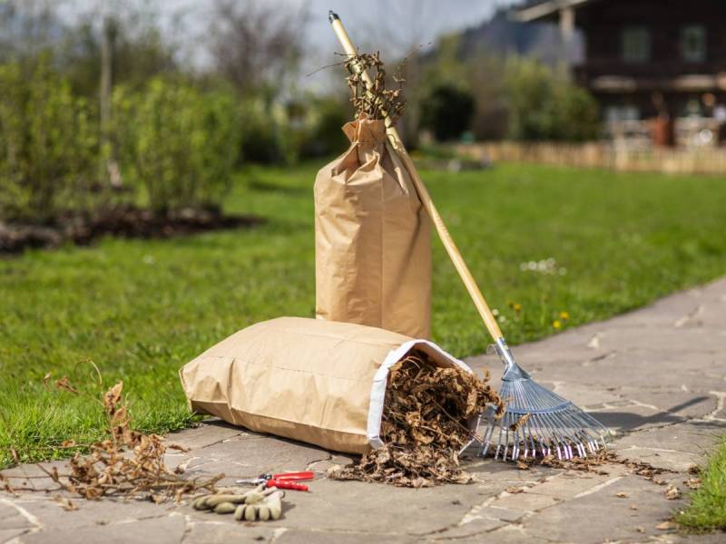 Gartenabfallsäcke aus Papier, 5 Stk. à 110 l
