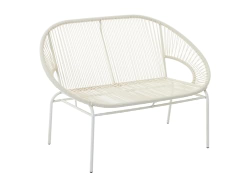 Gartenbank - Polyrattan - Weiß - ALIOS III von MYLIA