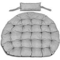 Gartenkissen 120 cm für Hängesessel Storchennest, wasserfest, grau