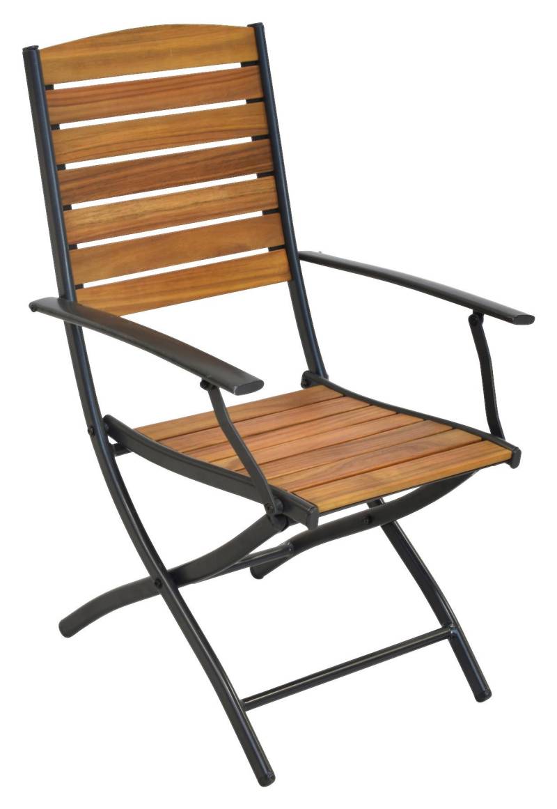 Gartenklappsessel 2er-Set Santorin Naturfarben
