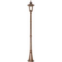 Gartenlaterne RICHARD opulent 2,5m hoch in Bronze von ELSTEAD
