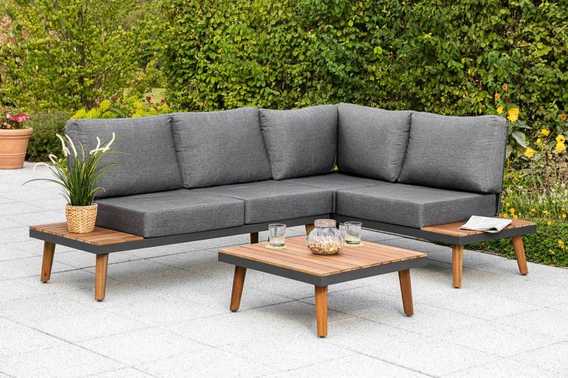 Gartenmöbel Set 2-tlg. Attika Akazie Echtholz mit Kissen