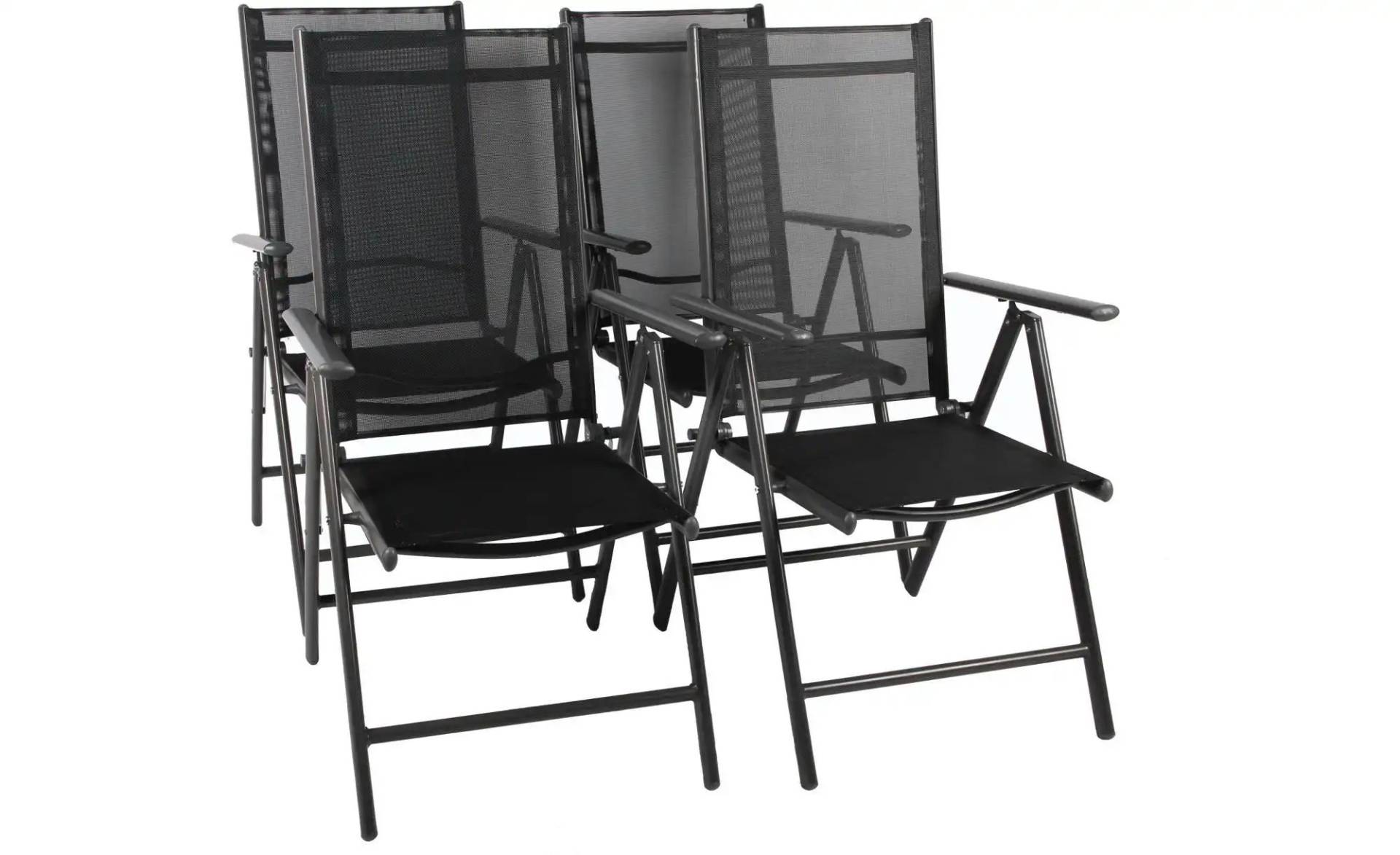 Gartenstuhl 4er-Set   ¦ grau ¦ Maße (cm): B: 56 H: 105 Garten > Gartenmöbel > Gartenstühle - Möbel Kraft