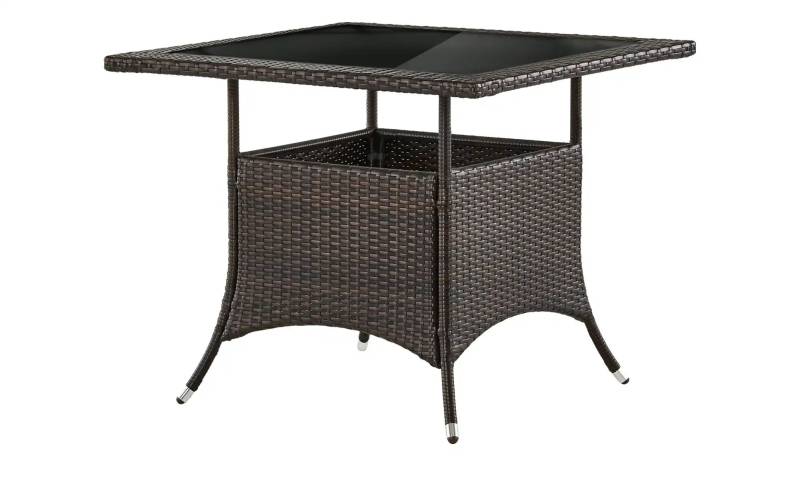 Gartentisch  Modena 3 ¦ braun ¦ Maße (cm): B: 90 H: 74 T: 90.0