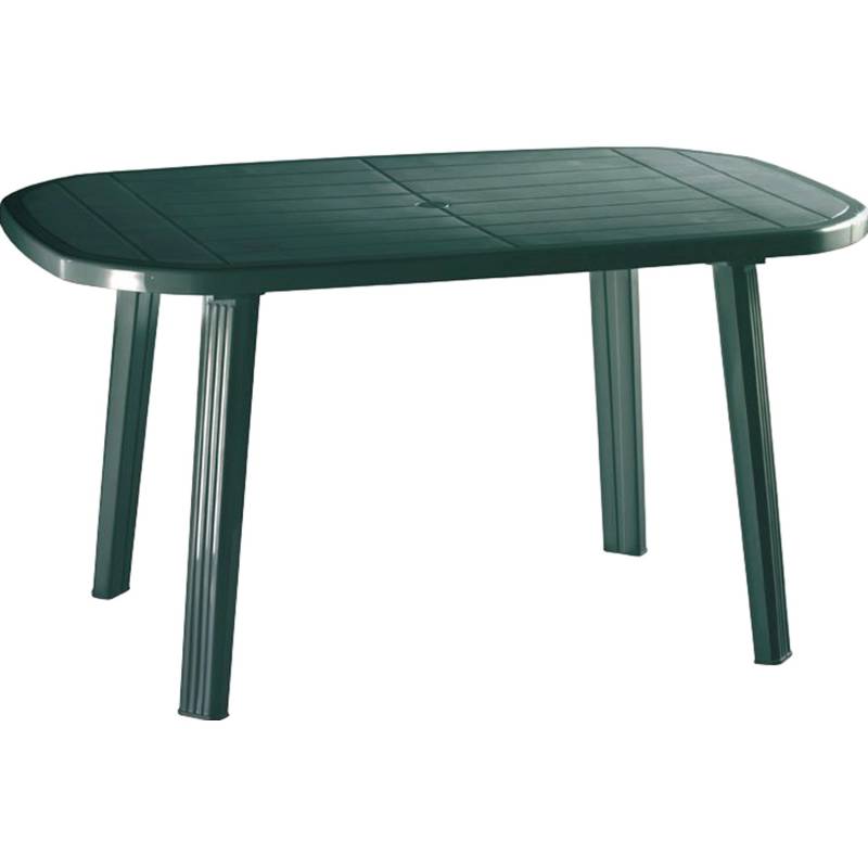 Gartentisch Oval Grün 135 cm x 84 cm