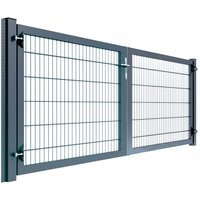 Gartentor "Universal" Breite 2500 mm Füllung 868 1000 mm RAL 7016 Anthrazitgrau 2450/-- mm Zum Einbetonieren Gartentor "Universal" Breite 2500 mm Füllung 868 1000 mm RAL 7016 Anthrazitgrau 2450/-- mm Zum Einbetonieren