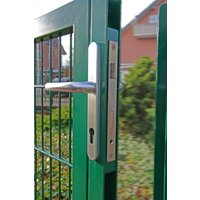 Gartentor "Universal" Breite 5500 mm Füllung 868 1000 mm RAL 7016 Anthrazitgrau 2450/3000 mm Zum Einbetonieren