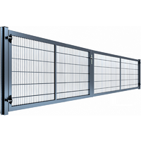 Gartentor "Universal" Breite 6000 mm Füllung 868 1000 mm RAL 7016 Anthrazitgrau 3000/3000 mm Zum Einbetonieren Gartentor "Universal" Breite 6000 mm Füllung 868 1000 mm RAL 7016 Anthrazitgrau 3000/3000 mm Zum Einbetonieren