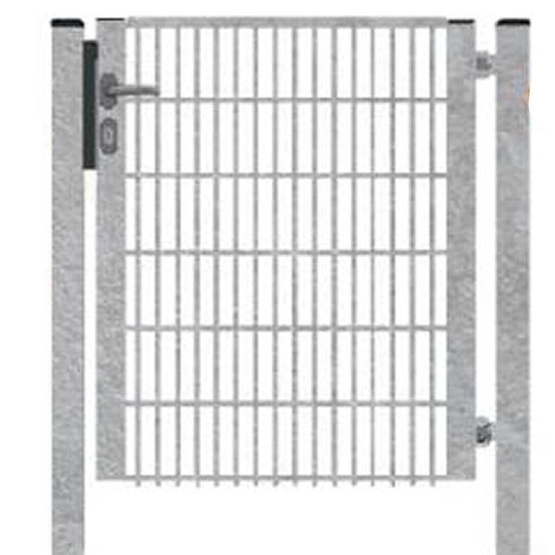 Gartentor für Doppelstabmattenzäune Halb-Rahmen Zink 92 cm x 200 cm