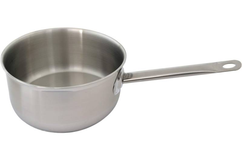 Gastro Stielkasserolle Ø 18 cm 1,5 Liter Edelstahl Kochtopf Ofenfest Induktion