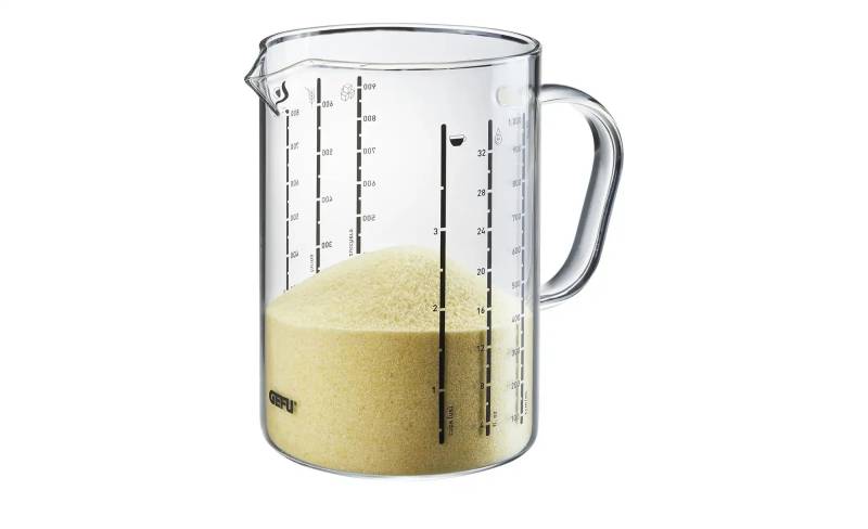 Gefu Messbecher  METI ¦ transparent/klar ¦ Glas ¦ Maße (cm): B: 11,5 H: 16 Küchenzubehör & Helfer > Messbecher & Messkannen - Höffner