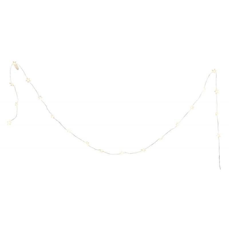 Gehlmann - LED-Lichterkette - Sterne - 20 LED - 200 cm - klar/silber